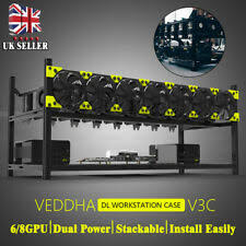 13 gpu mining rig 375mh/s, ethereum etc ethash. Uk Veddha Open Air Mining Rig Case Rack Frame Kit Stackable For 8 Gpu Eth Zcash For Sale Online Ebay