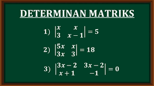Maybe you would like to learn more about one of these? Determinan Matriks Menentukan Nilai X Pada Bentuk Determinan Matriks Youtube