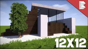 Looking for some great modern minecraft house ideas? Minecraft 12x12 Modern House Tutorial How To Build Best Small Modern House Minecraft House Design