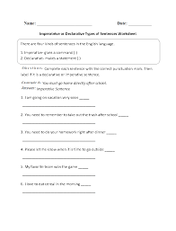Sentences Worksheets Types Of Sentences Worksheets Types Of Sentences Worksheet Types Of Sentences Kinds Of Sentences