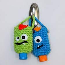 A hand sanitizer holder can be quickly and easily decorated and personalized using cricut infusible ink transfer sheets. Free Pattern Hand Sanitizer Cozy Crochet Projects Crochet Patterns Crochet Cozy