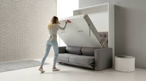 This convertible foam mattress offers both style and comfort, quickly folding from a thick, supportive floor mattress to a contemporary sofa. Pessotto Reti Ali With Sofa Murphy Bed With Folding Sofa Youtube