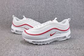 Air Max 97 White Pure Platinum University Red Ar5531 002 Top Deals Air Max 97 Pure Platinum Top Deal