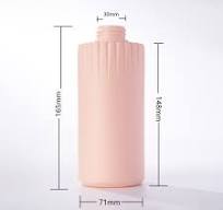 520ml Eco friendly empty PE plastic Bottle pink shampoo ...