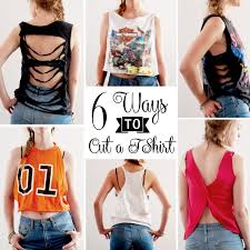 Then mark a straight line with chalk and cut only the front piece of the shirt. 6 Ways To Cut A T Shirt Amy Nicole Studio