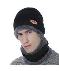 Beanie Hat Scarf Set Winter Warm Thick Knit Skull Cap For Men Women Black C2188qruwx3 Winter Hats Beanie Winter Hats Scarf Set