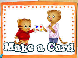 Add a personalized note or photo. Make A Card Daniel Tiger Pbs Kids