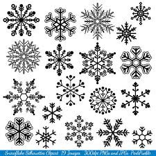 Snowflake Clipart Clip Art Snowflake Silhouette Clip Art Etsy Silhouette Clip Art Snowflake Silhouette Snowflake Clipart