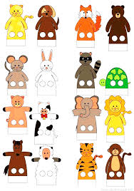 Hayvan Parmak Kuklasi Kalibi Okuloncesitr Preschool Comics For Kids Hayvan Parmak Kuklas Artesanato Infantil Projetos De Arte Infantil Dobraduras De Animais