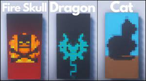 Typical for this type of design are bright and neon colors and simple geometric shapes which create dynamics. Minecraft 7 Cool Banner Designs 2 Tutorial Youtube
