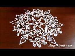 Easy New Year Rangoli Designs 2018 Simple Sakranthi Muggulu With Dots Pongal Kolam With Dots Youtube Rangoli Designs New Year Rangoli Rangoli Patterns