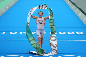 Triathlete kristian blummenfelt needed a wheelchair after vomiting from the exhaustion of winning olympic gold on monday. K Ccrfus63bzm