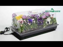 Increases germination success grow bigger, healthier statrs heat mat maintains ideal temperature range for seed germination provides gentle warmth for fastest growth with included heat mat dome offers 2 ventilation points. Hydrofarm Hot House With Heat Mat Tray 72 Cell Insert 7 5 Humidity Dome Youtube