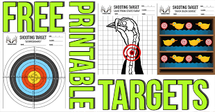 free printable shooting targets crooked bend