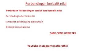 We did not find results for: Perbandingan Berbalik Nilai Tambahan Pekerja Bekerja Bersama Sama Smp Utbk Tps Cpns Youtube