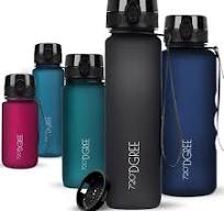 720°DGREE Trinkflasche 1l Sport “uberBottle“ softTouch +Sieb - BPA-Frei -  Wasserflasche für Uni, Arbeit, Fitness, Fahrrad, Outdoor, Job -  Sportflasche ...