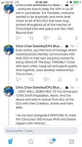 I am the original creator of sonichu and rosechu, christine weston chandler, also known as christian, christopher, chris chan and so forth among my fan base and many trolls and cyber bullies on the internet since 2000. Chris Chan Sonichu Cpu Blue Heart Cwcsonichu Twitter