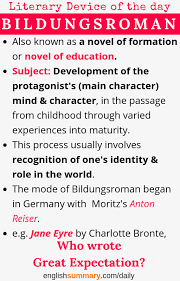 Bildungsroman Definition Meaning Explanation And Examples History Of English Literature Literary Terms British Literature