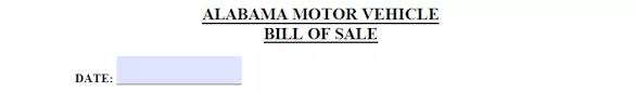 But your title must be bill of sale on it. Free Alabama Vehicle Bill Of Sale Form Pdf Formspal