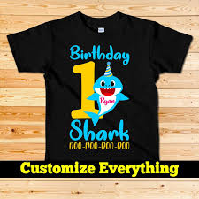 First Birthday T Shirt For Baby Boy Boy Shark Birthday Shirt Shark 1st Birthday Personalized Birthday Shirt First Birthday Outfit B Birthday Boy Shirts Personalized Birthday Shirts Shark Birthday