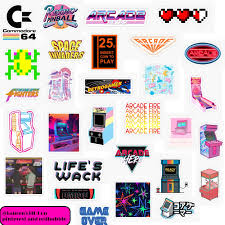 Please Peel Off The Mask With This Sticker перевод Arcade Core Sticker Pack Sticker By Lauren53103 In 2020 Print Stickers Iphone Case Stickers Cute Patterns Wallpaper