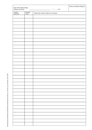 You will find this most useful as it will assist you daily, to manage and control all duties and compliance checks. Security Occurrence Book Rbe Stationery Print