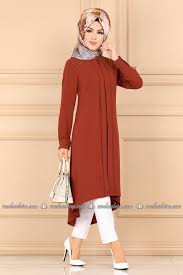 Modaselvim Tunik Incili Peplum Tesettur Tunik Pl906 Kiremit Muslim Fashion Outfits Fashion New Hijab Style