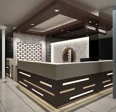 Simple Elegant Cashier Counter By Valentine Oriza Shop Counter Design Counter Design Cash Counter Design