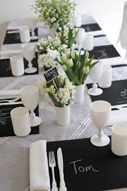 Birthday Black And White Table Setting 52 Elegant Black And White Wedding Table Settings White Wedding Table Setting White Table Settings Wedding Table Settings