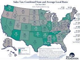 State And Local Combined General Sales Tax Rates As Of