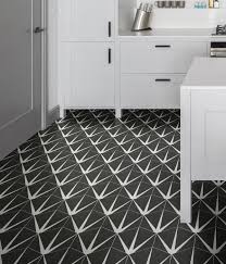 Black And White Lily Pad Tiles Lily Pad Porcelain Off Black Tiles Ca Pietra In 2020 Wall And Floor Tiles Black Tiles White Porcelain Tile