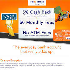 Ing groep) is a dutch multinational banking and financial services corporation headquartered in amsterdam. Ing Direct Free 75 For New Orange Everyday Customers 5 Cashback On Paywave For 6 Months Ozbargain