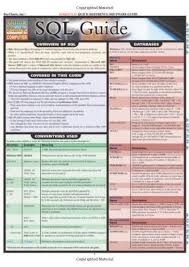 sql guide quickstudy computer by inc barcharts in 2019