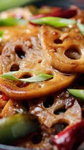 Kung Pao Lotus Root Recipe Vegetarian Chinese Recipes Asian Vegetarian Recipes Root Recipe