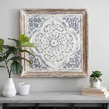 Add this masterpiece to your existing home decor for a cohesive visual vibes. Embossed Weathered Tin Wall Plaque Kirklands
