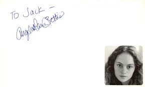 Angela Marie Bettis Signed Auto 3x5 Index Card May