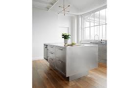 Cuisine Ego Acier Inox Ilot Lineaire Sur Mesure 10surdix