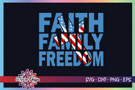 Faith Family Freedom Cross Graphic By Ssflower Creative Fabrica