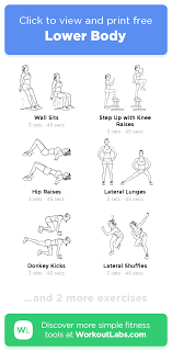 Free Workout Lower Body 21 Min Legs Exercise Routine Try It Now Or Download As A Printable Pdf Browse More T Free Workouts Workout Labs Lower Body Workout