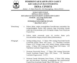 Check spelling or type a new query. Contoh Sk Kepala Desa Tentang Kelompok Tani Dapatkan Contoh