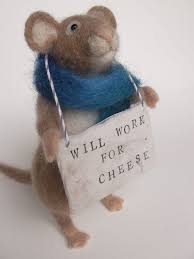 Will Work For Cheese Felt Mouse Needle Felting Projects Needle Felted Animals