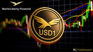 Abstract digital currency and global finance concept