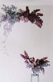 Whimsical Purple Flower Cloud Anne Van Midden Flower Installation Dried Flowers Hanging Flowers
