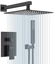 Pin By Crystalmari On Bathroom Shower Faucet Sets Shower Systems Black Shower