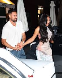 Megan Thee Stallion and Klay Thompson make their first public appearance as  a couple, leaving Carbone in NYC on Monday ❤️🍝 LINK IN BIO. 📸:  @backgrid_usa