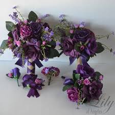Wedding Bouquet Bridal Bouquet Bridesmaid Bouquet Silk Etsy In 2020 Purple Calla Lilies Wedding Wedding Bridal Bouquets Bridesmaid Bouquet