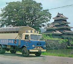 長野県 昭和38年 松本 松本城 ジャパンアーカイブズ japan archives 古いトラック クラシックトラック レトロカー