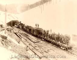 Railroads Depots Bitterroot Mountains Id First Train 1909 Train Old Trains Time Travel Machine