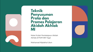 Maybe you would like to learn more about one of these? Teknik Penyusunan Prota Dan Promes Pelajaran Akidah Akhlak Mi Youtube