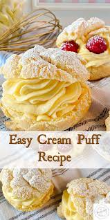 Easy Homemade Cream Puffs Norine S Nest Recipe Cream Puffs Recipe Easy Easy Homemade Cream Puffs Cream Puff Recipe